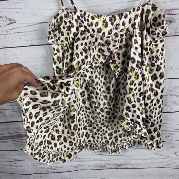 VICTORIA'S Secret animal print open back slip on camisole Sz S - Picture 9 of 9